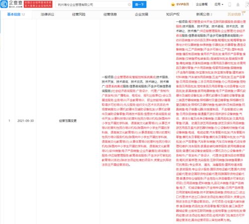 天貓關聯公司進軍餐飲管理，多元化布局再提速